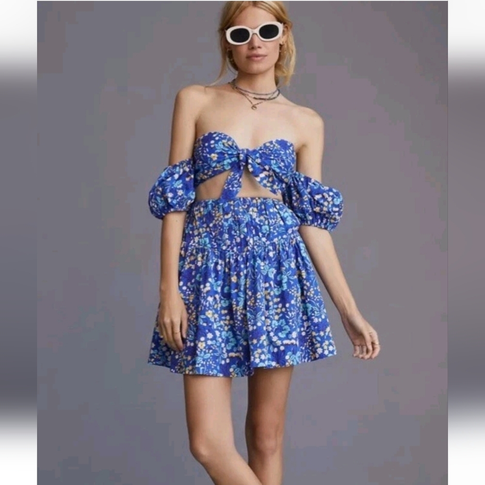 Maeve Anthropologie 2pc Matching Summer Outfit Top & skirt NWT Sz L
